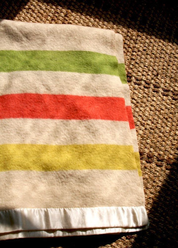 vintage rare wool Chatham camping blanket