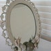 White Shabby Chic Sea Shell Vintage Mirror, Coral and Swarovski Crystals for Mother's Day, Wedding or Seaside Home