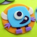 CUTE MONSTERS Fondant Cupcake Toppers