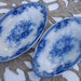 RESERVED FOR REBECCA Old french plates traditional blue flowers patterns