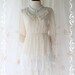 Lady In Tokyo - Adorable Sweet Mini Dress Japanese Fashion And Cosplay Inspired Peaky Peter Pan Crochet Collar Pleated Mini Skirt