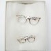 Vintage Silvertone Metal Rhinestones Brooch/Pin Eyeglasses Costume Jewelry Lot Set
