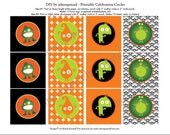 Halloween Printable Cupcake Toppers Halloween Monster Party Il_170x135