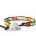the lucky elephant Sundance Single Leather Wrap Bracelet - Single Wrap with GOOD LUCK ELEPHANT