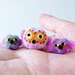 An owl family - needlefelted sculptures