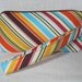 MultiColored Stripped Zippered Wristlet