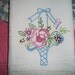 Vintage Tea Towel...Basket of Flowers