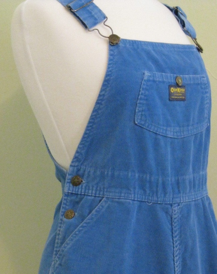 Adult Vintage OSH KOSH B'GOSH Corduroy Overall Dress M-L