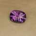 Amethyst -- 3.34 Carat Checkerboard Oval Cushion