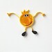 Funny Greeting card Handmade you make me smile card quilled card