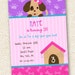 Puppy Dog Birthday Invitations