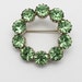 Vintage Celadon Green Circle Pin