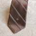 1970s Vintage Givenchy Brown Striped Mad Man Tie