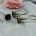 6pcs(3 pairs) 8x26mm Antique Bronze Brass Earring Hook Earwires C1783