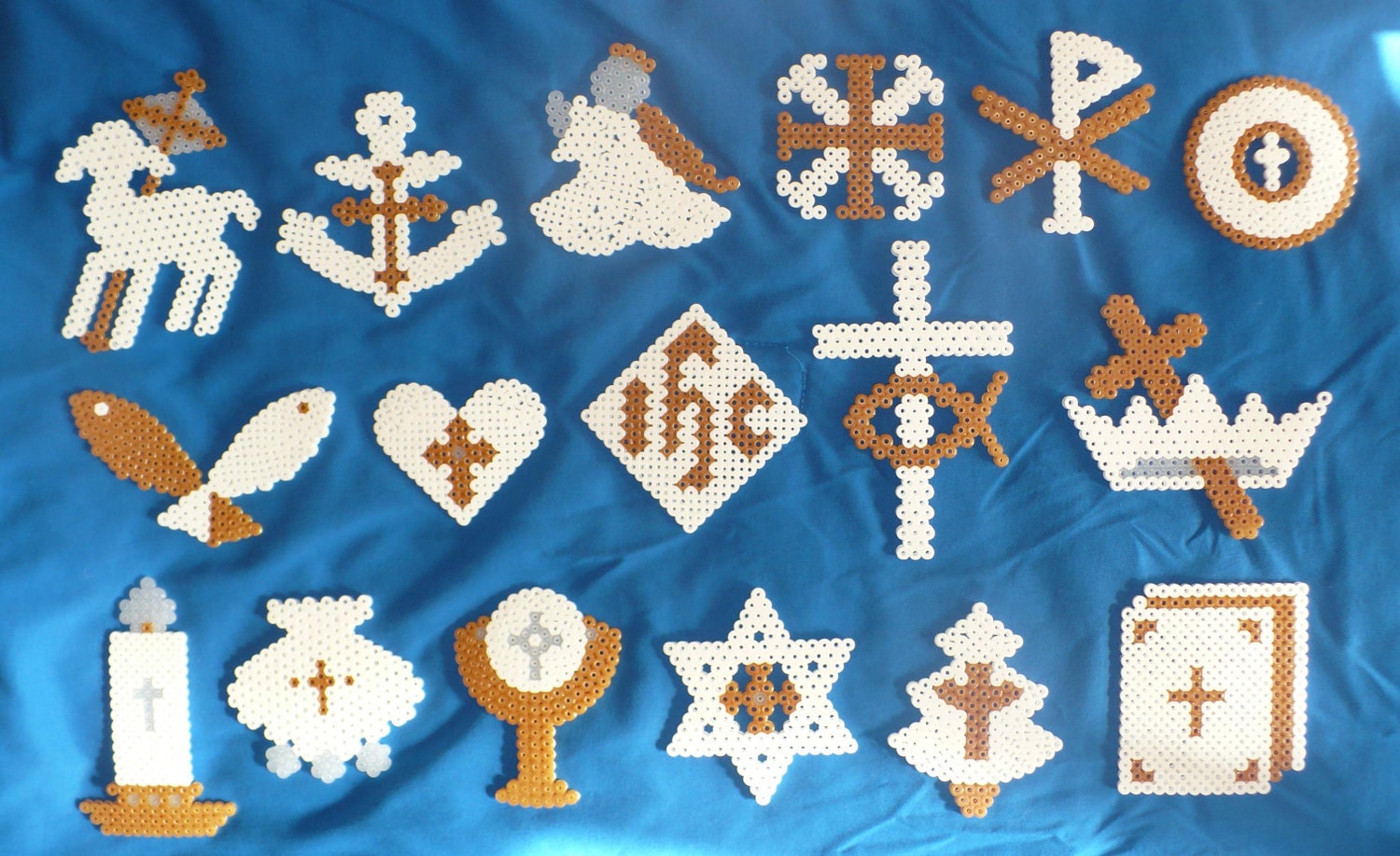 Chrismon Christian Christmas Chrismons Perler Bead Ornament
