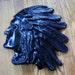 Antique Cast Iron American Indian Chief Head -Wall Hanging Wall Plaque Americana Western Decor