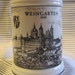 Weingarten 1860 Germany Made Black and White Beer Stein