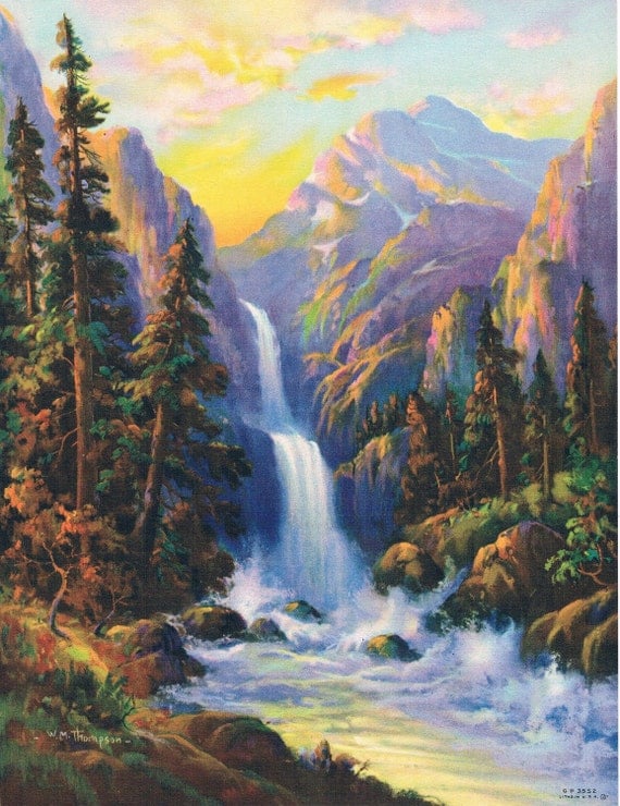 Twin Falls W M Thompson Calendar Art Print