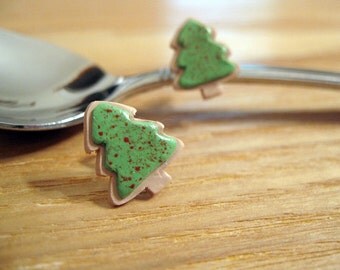 Fun Food Earrings... Christmas Tree Sugar Cookies