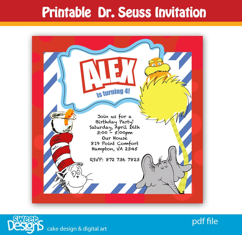 Dr Seuss Invitations 7