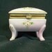 Trinket/Jewelry Box, Ardco, Japan, Soft Pink, Gold, Flowers