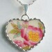 Fiona And The Fig Vintage Broken China Necklace Pendant Jewelry Charm SUPER SALE 5.00