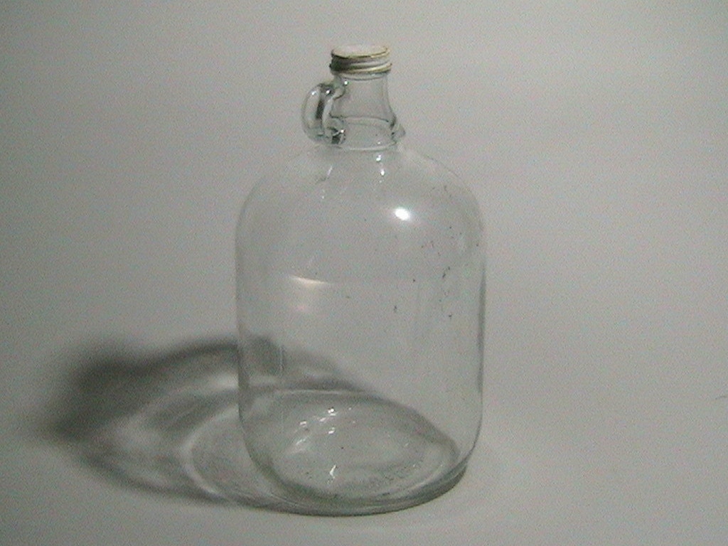 Vintage Jug with Lid Glass Gallon Bottle Wine Bottle
