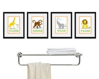 Kids Bathroom Wall Decor kids bathroom art children's wall decor monsters for the Kids Bathroom Wall Decor kids bathroom art children's wall decor monsters for the
