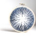 MADE TO ORDER Gradient - Hand Embroidered Art - Navy Ecru