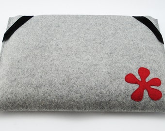 Macbook Pro 13 Sleeve - Gray - Landscape with elastics