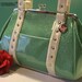 Retro Glitter Galaxy Handbag, Aqua