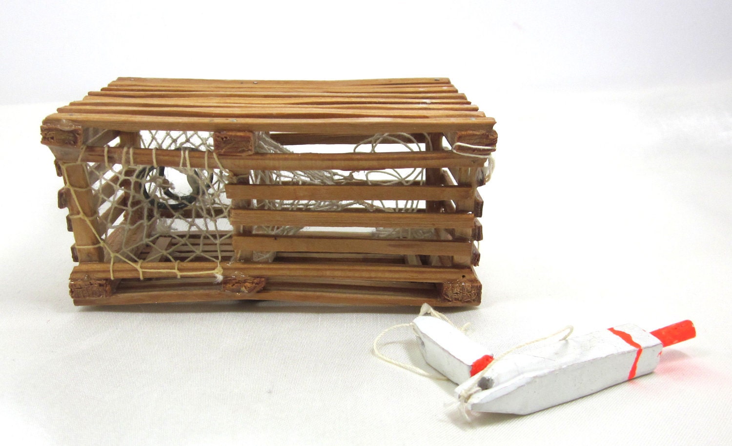 Vintage 1950's Souvenir Bamboo Crab Trap From the South