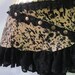 bohemian leather faux leo fur,lace,studs mini skirt/ belt/tutu... ..