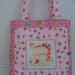 CLEARANCE Fabric Gift / Tote Bag, Happy Birthday, OOAK