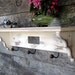 Distressed Furniture, Coat Rack Shelf, Wood Shelving, Shabby Cottage, Antiqued Shelf, Shabby Chic, Stone Inlay