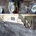 Three Piece Shelf, Distressed Shelf, Distressed Furniture, Plate Shelf, Shabby Cottage, Cottage Chic, Rustic Shelf