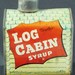 Vintage Advertising Log Cabin Syrup Tin Bank House with People