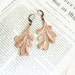 lace earrings -LORI- ombre ecru