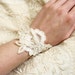 bridal lace bracelet cuff -MY BELOVED is MINE- (ivory)