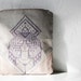 Geometrical Illusion Printed Leather Pouch lavender ipad case No. ZPB-102