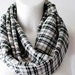 CLEARANCE Plaid Classic Loop Circle Scarf infinity