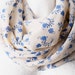 CLEARANCE Little Periwinkles Loop Circle Scarf infinity chiffon