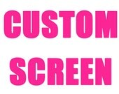 Thermofax Silk Screen CUSTOM -  Size 12cm x 21cm