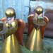 Vintage Instant Collection Brass Copper Angel Pair