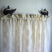 Vintage Cream Lace Curtain Panel (1)