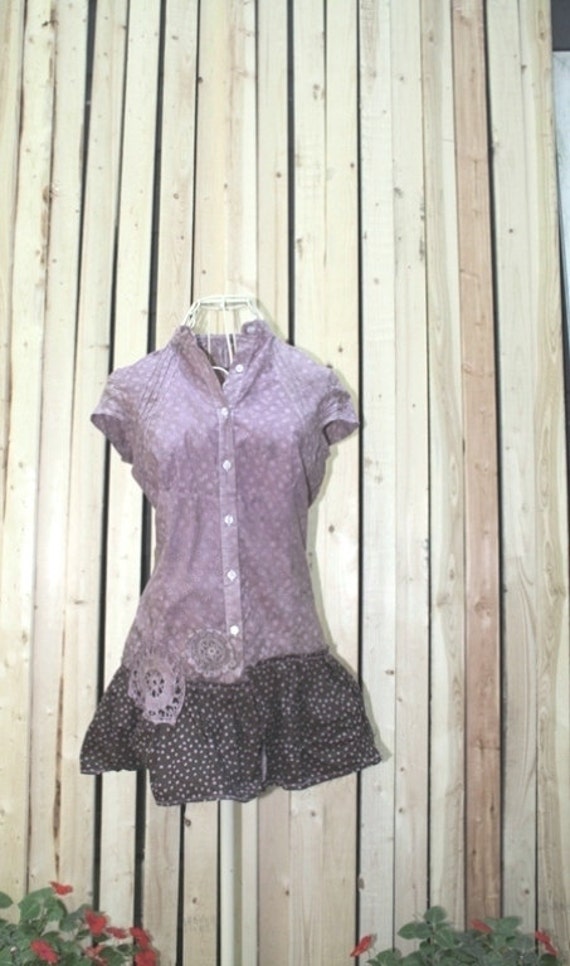 Vedetta hand dyed mini dress. Size: Small