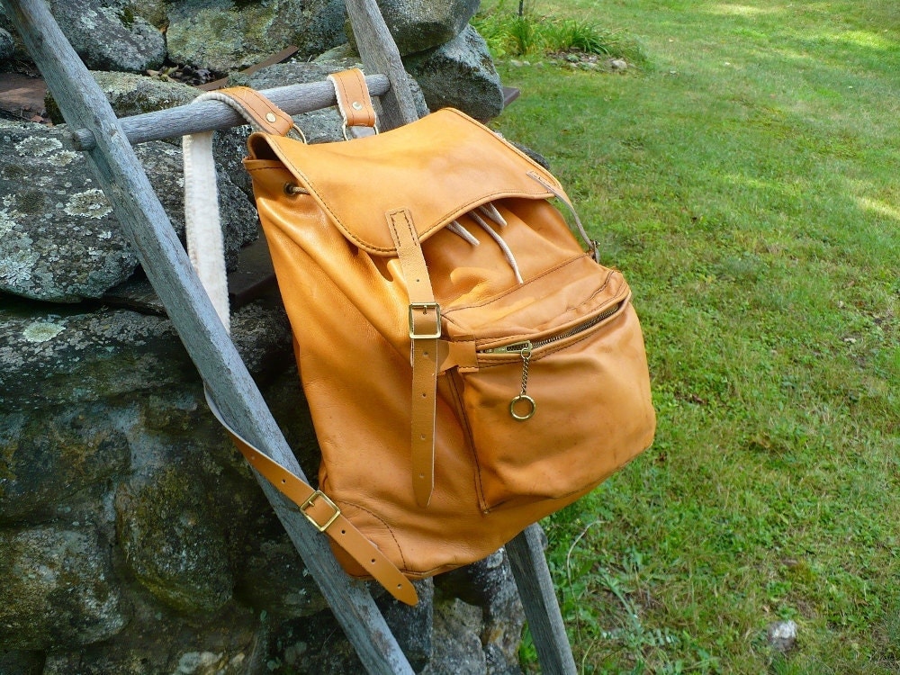 beckmann leather backpack