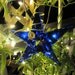 Cobalt Blue Star Chritmas Glass Ornament 30