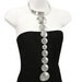 Trifari Chrome Necklace, Clip Earrings, Cuff Bracelet, Space Age Modern Masterpiece, Complete Set, Full Parure, Rare, Signed, 1960s