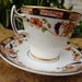 Phoenix / Burnt Orange / Gold Detail / Tea Cup and Saucer / Bone China